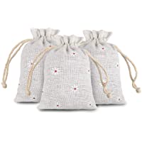 Desconocido 20 pcs Chic algodón Yute cordón Bolsas Bolsas de Regalo Boda Favor Bolsas de joyería 3-5 &quot-x 4.7&quot-